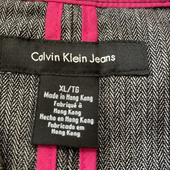 Calvin Klein Jeans jacket with sequined pockets size XL - Picture 6 of 11